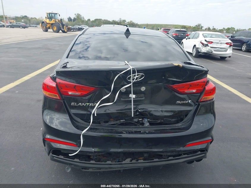 2018 Hyundai Elantra VIN KMHD04LB8JU512777 IAAI salvage auction — REAR END, Salvage Title, sold $2,200 on 2026-07-16 (photo 6)