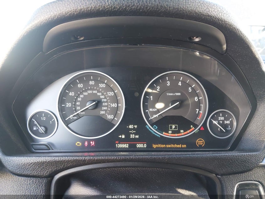 2014 BMW 3er VIN WBA3C1C54EK110091 IAAI salvage auction — LEFT FRONT, Salvage (California), sold $1,750 on 2026-08-17 (photo 7)
