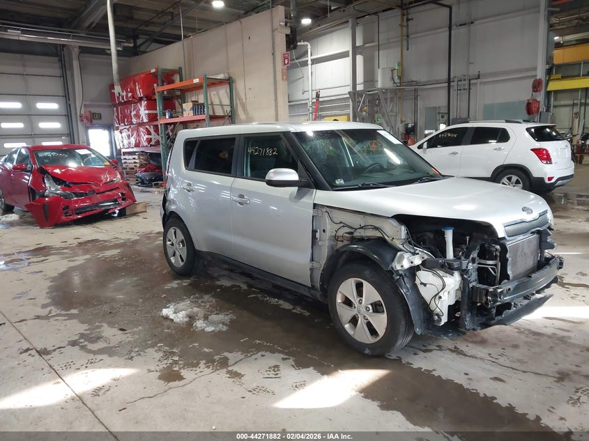 2014 Kia Soul VIN KNDJN2A29E7708182 IAAI salvage auction — FRONT & REAR, Salvage Title, sold $350 on 2026-07-10 (photo 1)