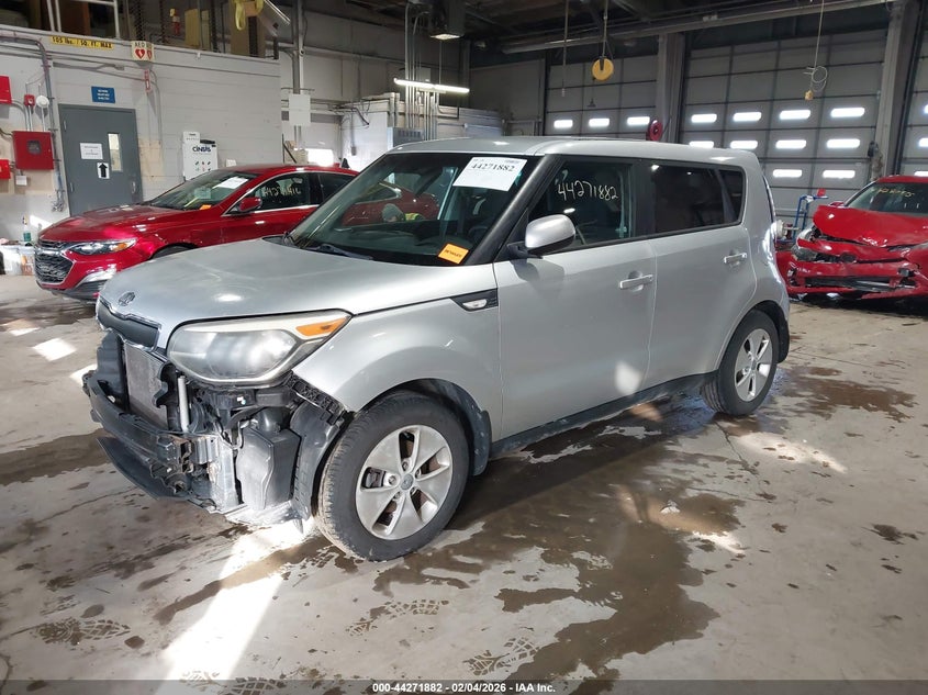 2014 Kia Soul VIN KNDJN2A29E7708182 IAAI salvage auction — FRONT & REAR, Salvage Title, sold $350 on 2026-07-10 (photo 2)