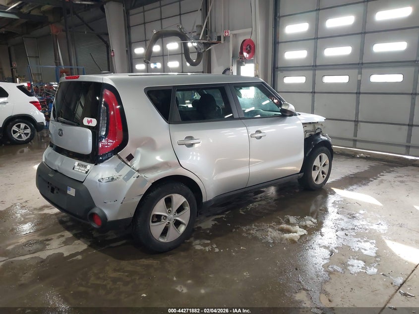 2014 Kia Soul VIN KNDJN2A29E7708182 IAAI salvage auction — FRONT & REAR, Salvage Title, sold $350 on 2026-07-10 (photo 4)