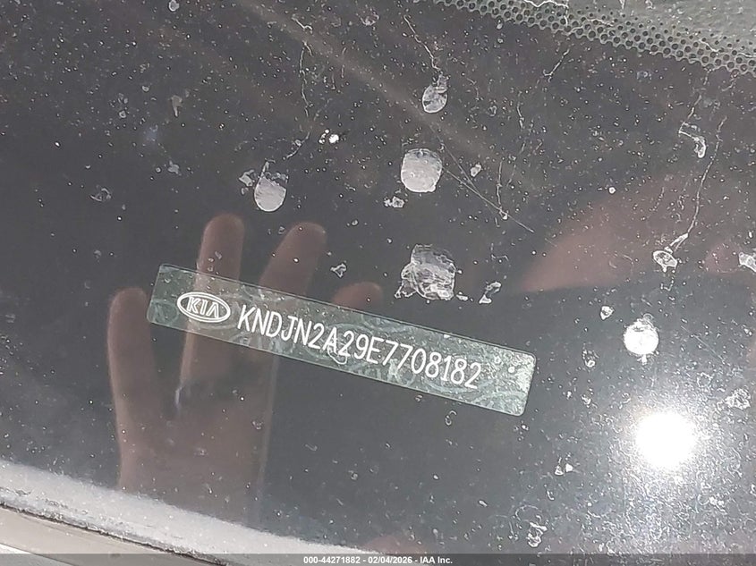 2014 Kia Soul VIN KNDJN2A29E7708182 IAAI salvage auction — FRONT & REAR, Salvage Title, sold $350 on 2026-07-10 (photo 9)