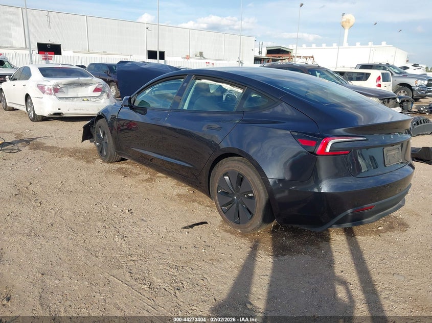 2025 Tesla Model 3 VIN 5YJ3E1EA9SF953977 IAAI salvage auction — FRONT END, Original (Texas), sold $12,550 on 2026-07-16 (photo 3)