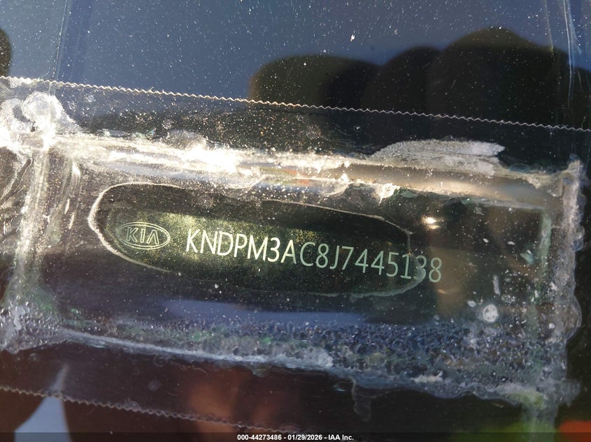 2018 Kia Sportage VIN KNDPM3AC8J7445138 IAAI salvage auction — UNKNOWN, Salvage (California), sold $2,600 on 2026-07-13 (photo 9)