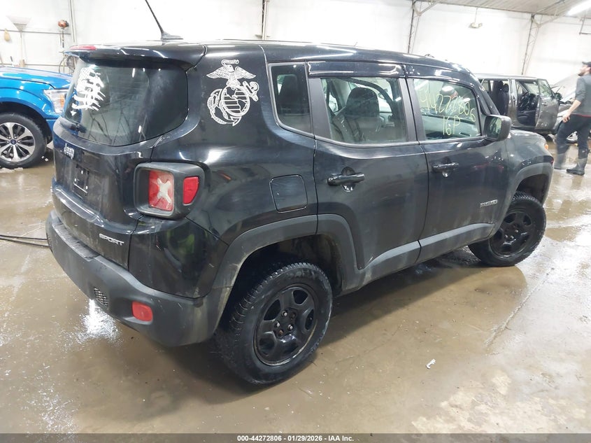 2016 Jeep Renegade VIN ZACCJBAT6GPD30499 IAAI salvage auction — ELECTRICAL, Salvage (Pennsylvania), sold $1,300 on 2026-08-20 (photo 4)