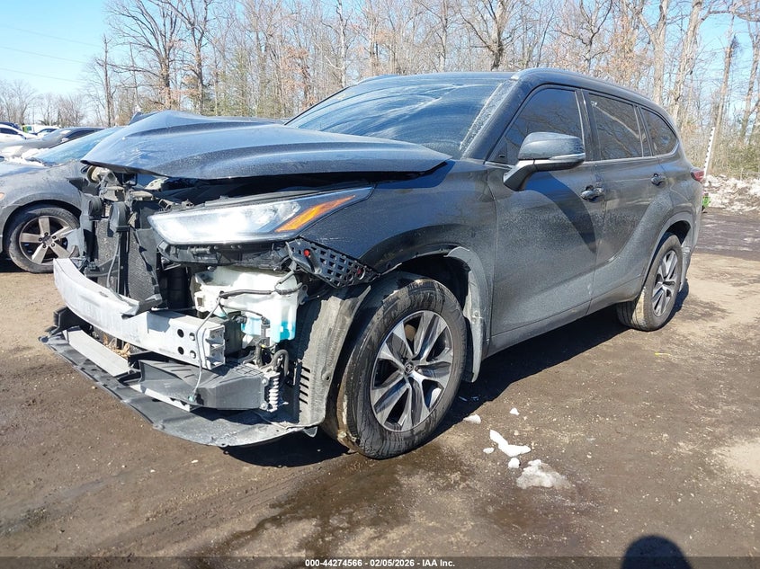 2020 Toyota Highlander VIN 5TDHZRBH9LS523003 IAAI salvage auction — FRONT END, Salvage Title, sold $4,050 on 2026-07-22 (photo 2)
