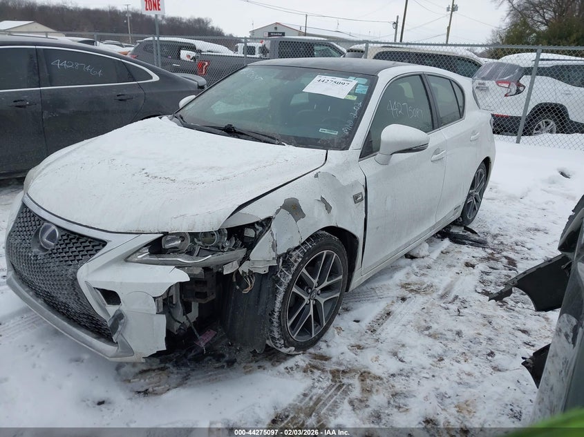 2016 Lexus Ct VIN JTHKD5BH7G2269073 IAAI salvage auction — LEFT FRONT, Salvage (Indiana), sold $3,050 on 2026-07-28 (photo 2)
