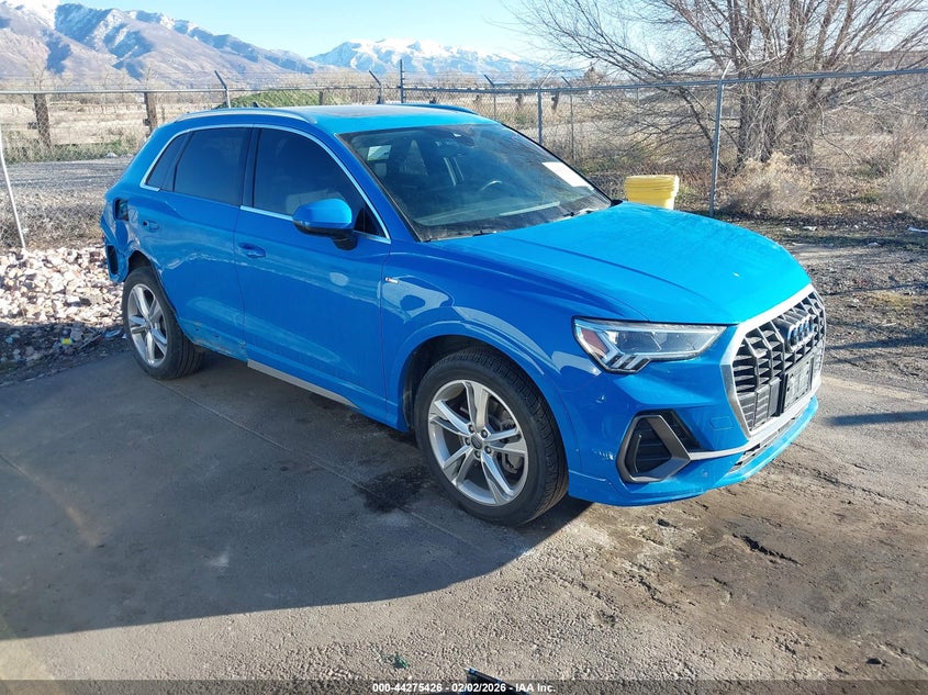 2020 Audi Q3 VIN WA1EECF31L1042163 IAAI salvage auction — RIGHT SIDE, Regular (Nevada), sold $8,550 on 2026-07-30 (photo 1)