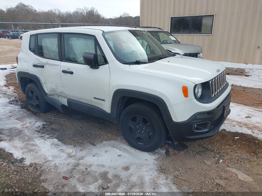 2018 Jeep Renegade VIN ZACCJBAB6JPH36376 IAAI salvage auction — RIGHT REAR, Salvage Title, sold $975 on 2026-07-22 (photo 1)