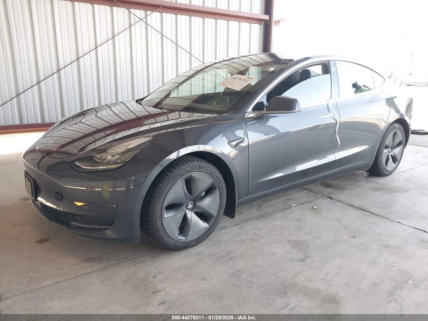 2018 Tesla Model 3 VIN 5YJ3E1EB5JF077206 IAAI salvage auction — FRAME DAMAGE, Salvage Title, sold $5,100 on 2026-07-28 (photo 2)