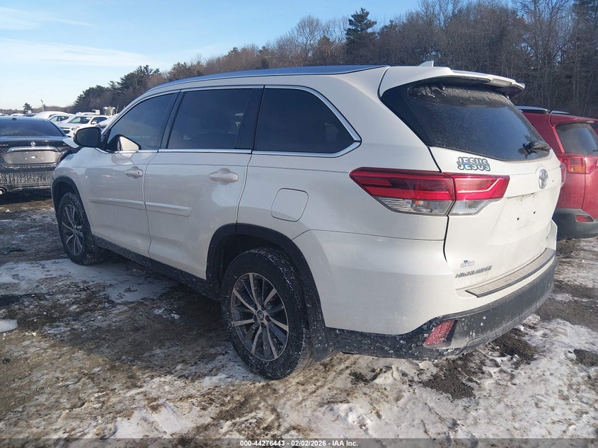 2019 Toyota Highlander VIN 5TDJZRFH9KS562748 IAAI salvage auction — FRONT END, Salvage (New Jersey), sold $11,550 on 2026-07-28 (photo 3)