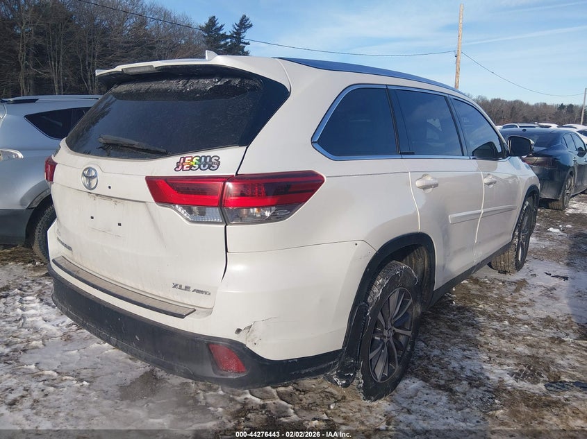 2019 Toyota Highlander VIN 5TDJZRFH9KS562748 IAAI salvage auction — FRONT END, Salvage (New Jersey), sold $11,550 on 2026-07-28 (photo 4)