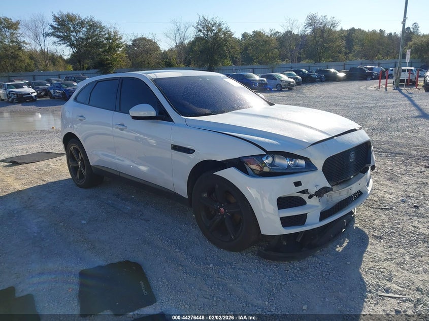 2020 Jaguar F-pace VIN SADCK2GX4LA647381 IAAI salvage auction — FRONT & REAR, Salvage Title, sold $5,700 on 2026-08-01 (photo 1)