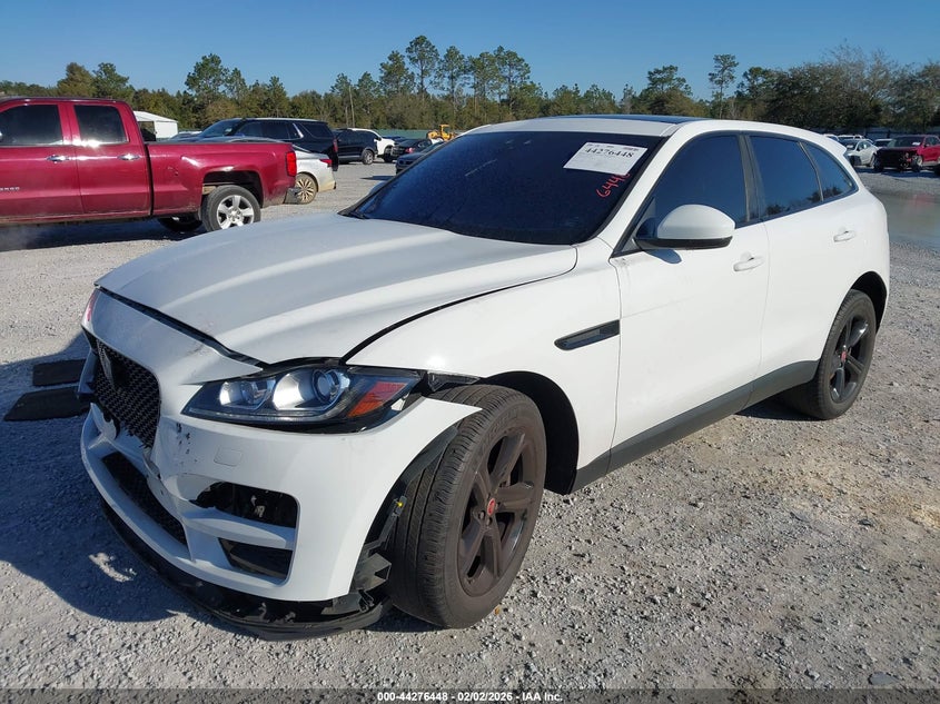 2020 Jaguar F-pace VIN SADCK2GX4LA647381 IAAI salvage auction — FRONT & REAR, Salvage Title, sold $5,700 on 2026-08-01 (photo 2)