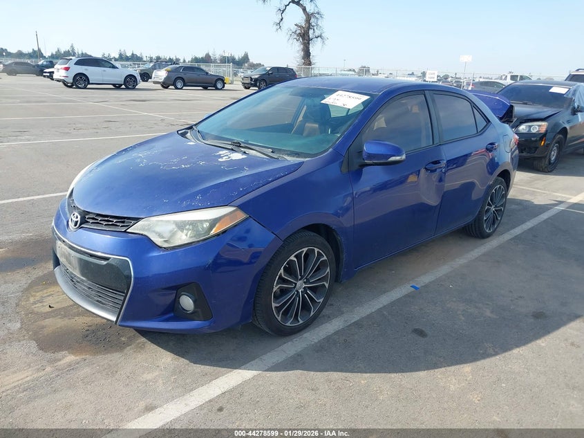 2014 Toyota Corolla VIN 5YFBURHE4EP043318 IAAI salvage auction — RIGHT REAR, Salvage Title, sold $2,700 on 2026-07-07 (photo 2)