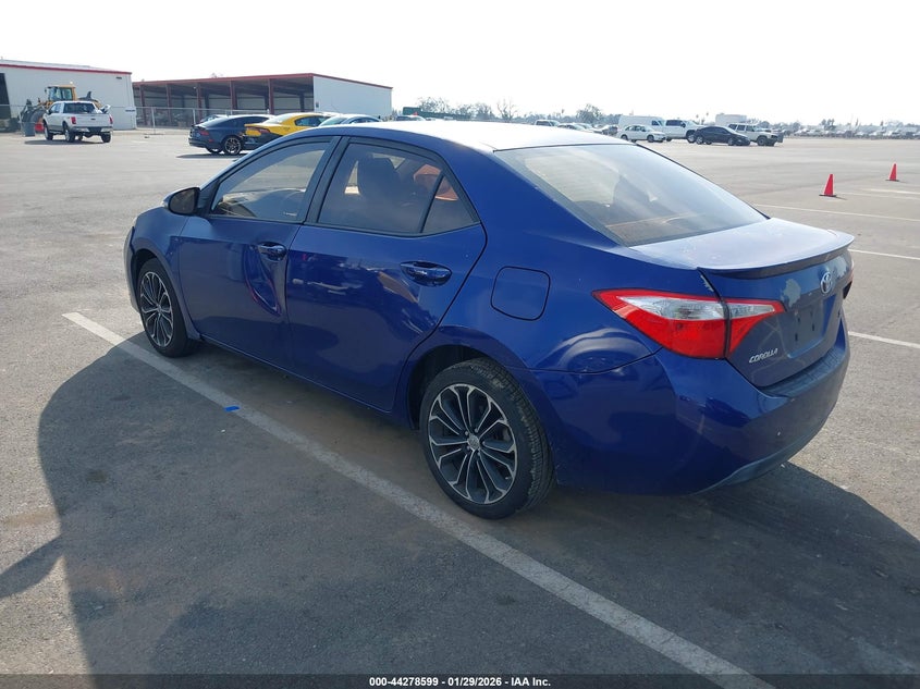2014 Toyota Corolla VIN 5YFBURHE4EP043318 IAAI salvage auction — RIGHT REAR, Salvage Title, sold $2,700 on 2026-07-07 (photo 3)
