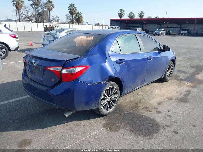 2014 Toyota Corolla VIN 5YFBURHE4EP043318 IAAI salvage auction — RIGHT REAR, Salvage Title, sold $2,700 on 2026-07-07 (photo 4)