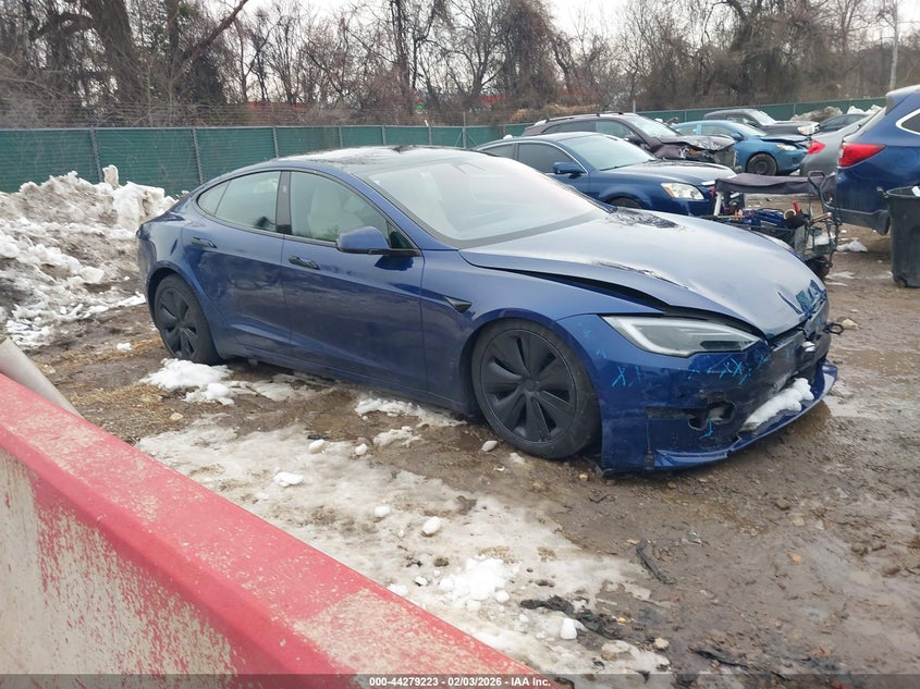 2022 Tesla Model s VIN 5YJSA1E5XNF486230 IAAI salvage auction — FRONT END, Salvage (Maryland), sold $5,200 on 2026-07-30 (photo 1)