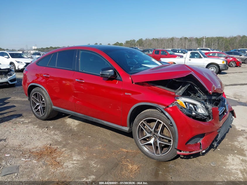 2017 Mercedes-benz Amg gle coupe VIN 4JGED6EB8HA061475 IAAI salvage auction — FRONT END, Salvage (Georgia), sold $11,000 on 2026-07-26 (photo 1)