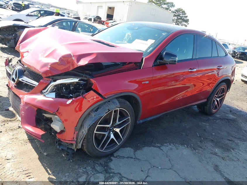 2017 Mercedes-benz Amg gle coupe VIN 4JGED6EB8HA061475 IAAI salvage auction — FRONT END, Salvage (Georgia), sold $11,000 on 2026-07-26 (photo 2)