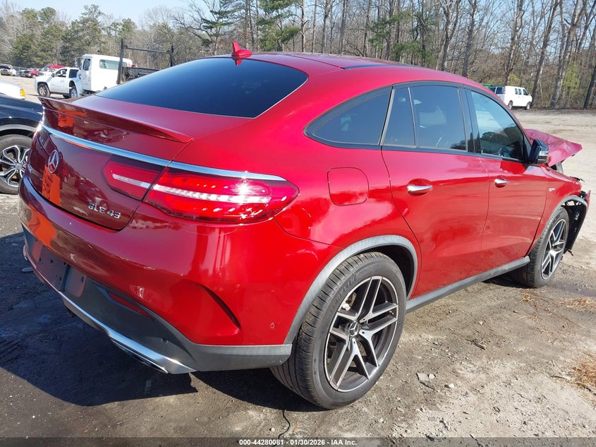 2017 Mercedes-benz Amg gle coupe VIN 4JGED6EB8HA061475 IAAI salvage auction — FRONT END, Salvage (Georgia), sold $11,000 on 2026-07-26 (photo 4)