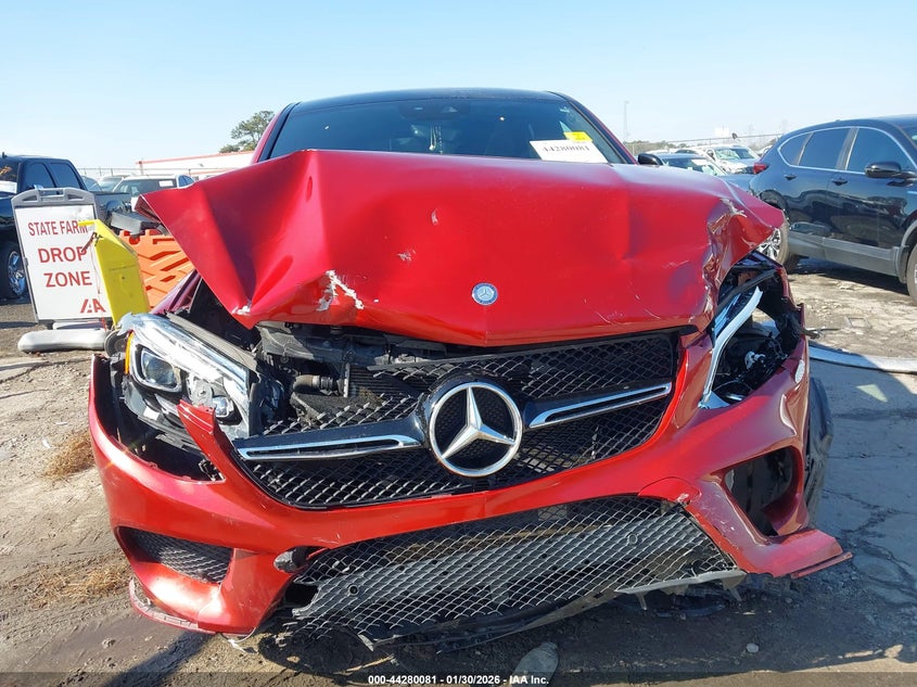 2017 Mercedes-benz Amg gle coupe VIN 4JGED6EB8HA061475 IAAI salvage auction — FRONT END, Salvage (Georgia), sold $11,000 on 2026-07-26 (photo 6)