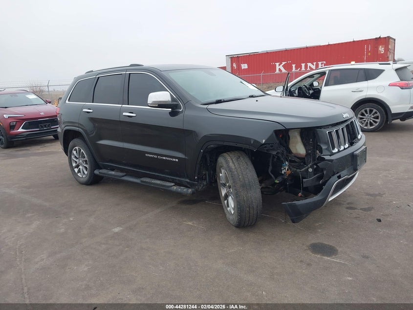 2015 Jeep Grand Cherokee VIN 1C4RJFBGXFC913759 IAAI salvage auction — Front End, Certificate Of Title (Nebraska), sold $1,500 on 2026-02-26 (photo 1)