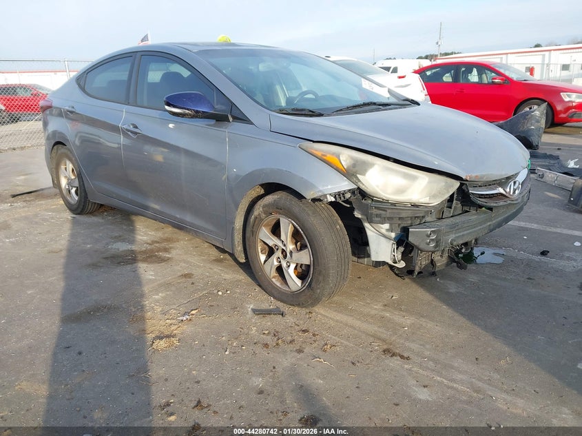 2014 Hyundai Elantra VIN KMHDH4AE2EU091439 IAAI salvage auction — FRONT END, Salvage Title, sold $500 on 2026-07-08 (photo 1)