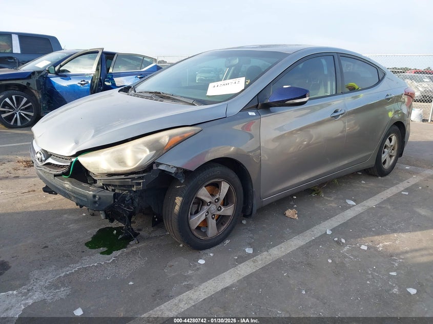 2014 Hyundai Elantra VIN KMHDH4AE2EU091439 IAAI salvage auction — FRONT END, Salvage Title, sold $500 on 2026-07-08 (photo 2)