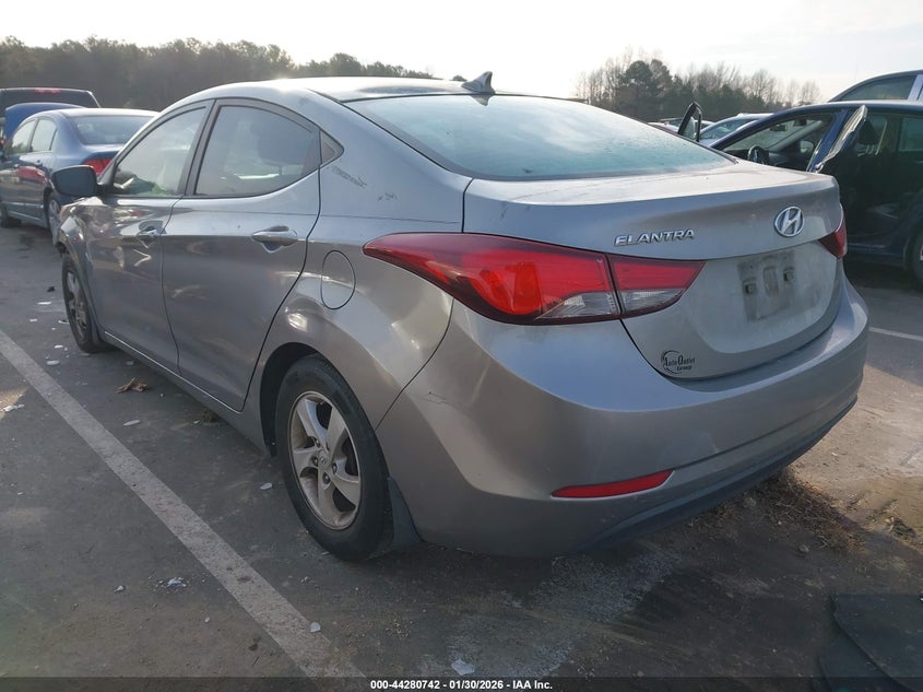 2014 Hyundai Elantra VIN KMHDH4AE2EU091439 IAAI salvage auction — FRONT END, Salvage Title, sold $500 on 2026-07-08 (photo 3)