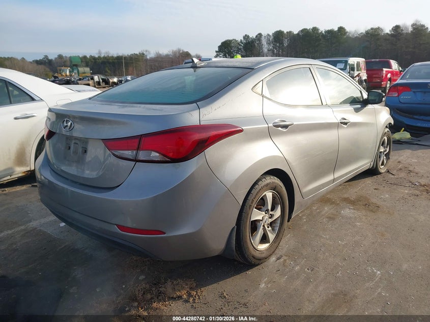 2014 Hyundai Elantra VIN KMHDH4AE2EU091439 IAAI salvage auction — FRONT END, Salvage Title, sold $500 on 2026-07-08 (photo 4)