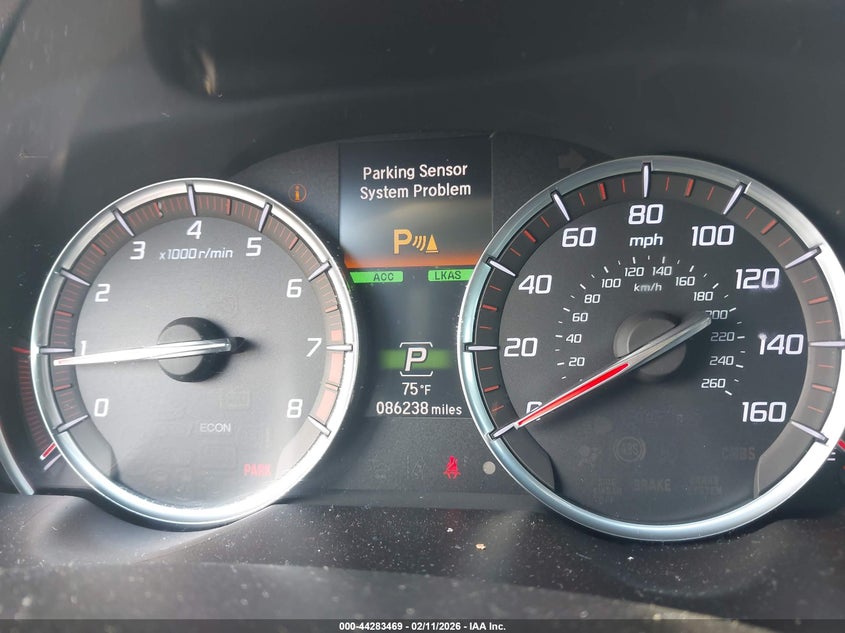 2019 Acura Tlx VIN 19UUB2F68KA003276 IAAI salvage auction — REAR END, Salvage Title, sold $4,000 on 2026-07-29 (photo 7)