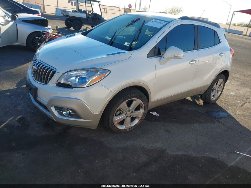 2015 Buick Encore VIN KL4CJGSB3FB129388 IAAI salvage auction — RIGHT REAR, Salvage Title, sold $600 on 2026-07-17 (photo 2)