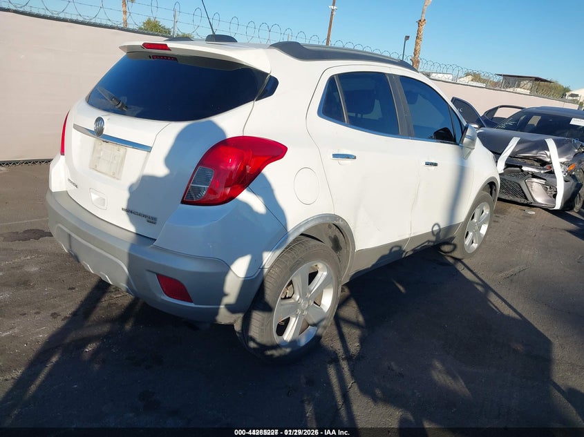 2015 Buick Encore VIN KL4CJGSB3FB129388 IAAI salvage auction — RIGHT REAR, Salvage Title, sold $600 on 2026-07-17 (photo 4)