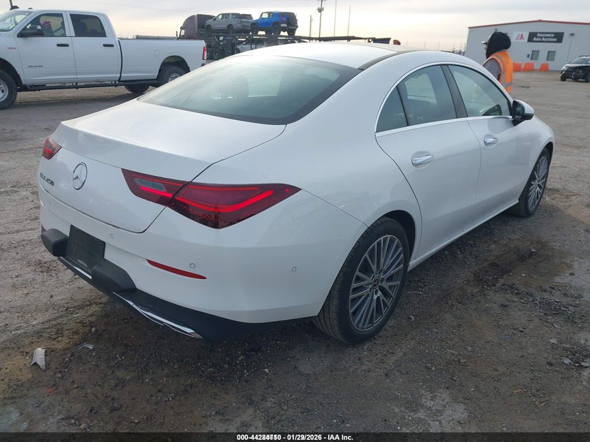2025 Mercedes-benz Cla-klasse VIN W1K5J4GB5SN522605 IAAI salvage auction — Normal Wear, Clear (California), sold $26,750 on 2026-02-17 (photo 4)