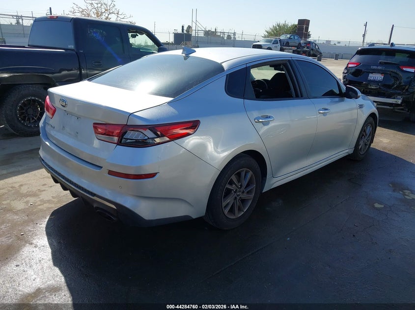 2020 Kia Optima VIN 5XXGT4L35LG407415 IAAI salvage auction — LEFT REAR, Salvage (California), sold $2,700 on 2026-07-15 (photo 4)