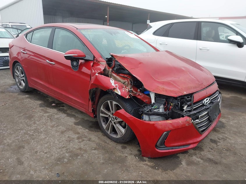 2017 Hyundai Elantra VIN 5NPD84LF0HH007580 IAAI salvage auction — FRONT END, Salvage Title, sold $2,025 on 2026-07-09 (photo 1)