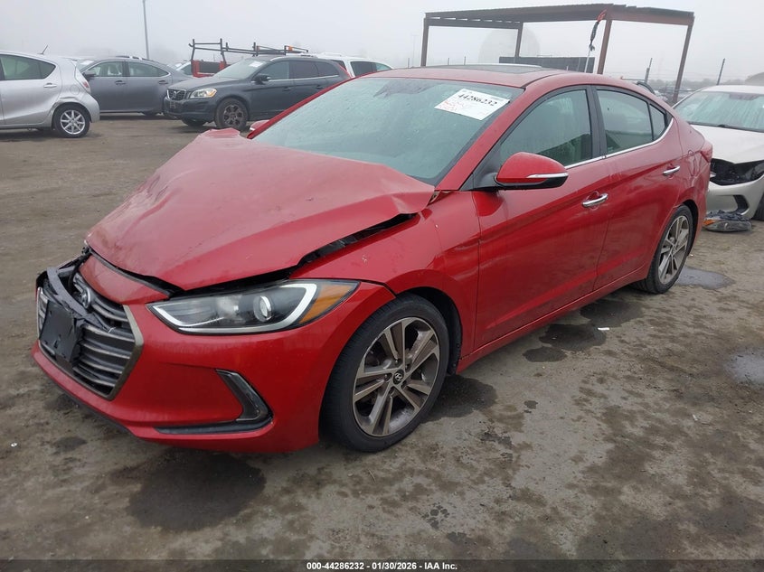 2017 Hyundai Elantra VIN 5NPD84LF0HH007580 IAAI salvage auction — FRONT END, Salvage Title, sold $2,025 on 2026-07-09 (photo 2)