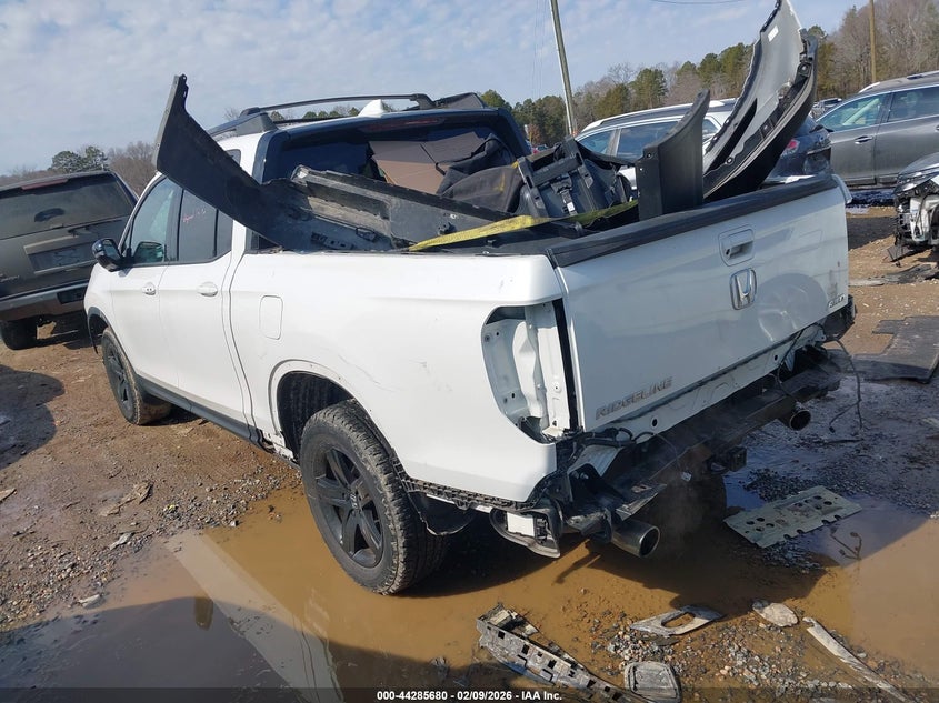 2023 Honda Ridgeline VIN 5FPYK3F86PB052652 IAAI salvage auction — FRONT & REAR, Unregisterable Title (Parts Only Title) (North Carolina), sold $5,150 on 2026-07-06 (photo 3)