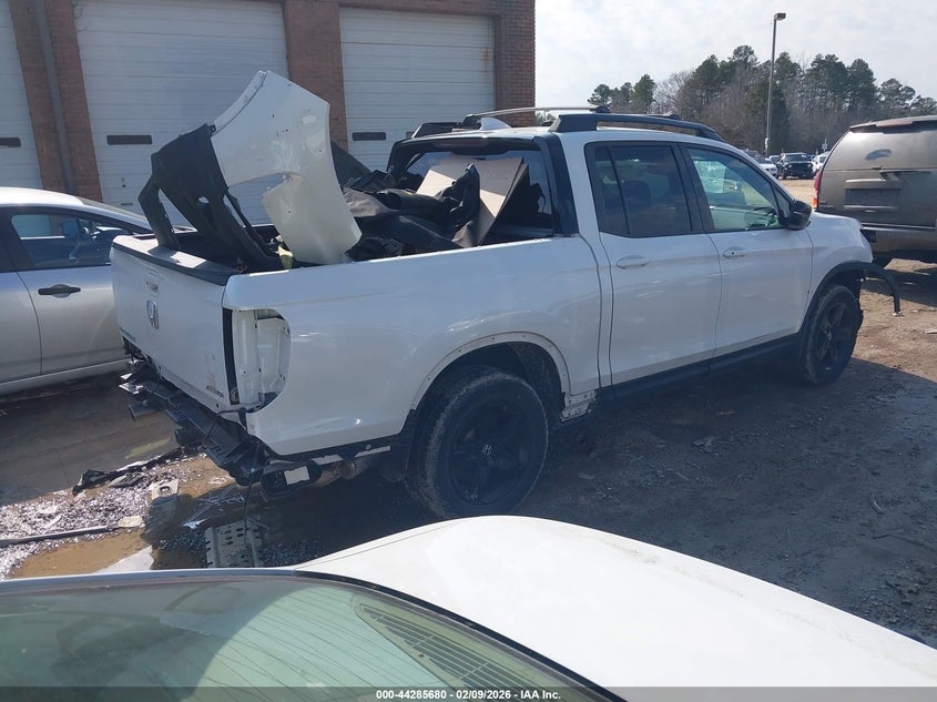 2023 Honda Ridgeline VIN 5FPYK3F86PB052652 IAAI salvage auction — FRONT & REAR, Unregisterable Title (Parts Only Title) (North Carolina), sold $5,150 on 2026-07-06 (photo 4)