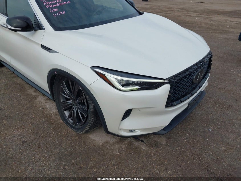 2020 Infiniti Qx50 VIN 3PCAJ5M39LF106603 IAAI salvage auction — FRONT END, Original (Texas), sold $5,800 on 2026-07-30 (photo 6)