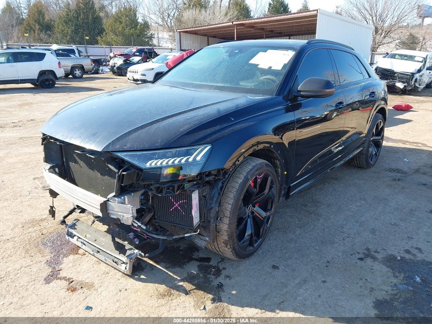 2021 Audi Rs q8 VIN WU1ARAF18MD017596 IAAI salvage auction — FRONT END, Clear (Oklahoma), sold $42,175 on 2026-07-06 (photo 2)