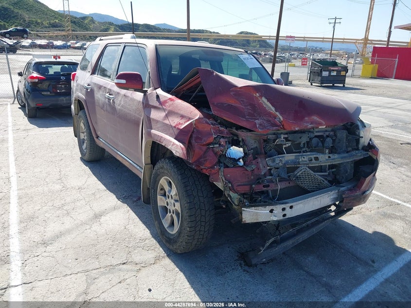 2013 Toyota 4runner VIN JTEBU5JR0D5123034 IAAI salvage auction — FRONT END, Salvage Title, sold $5,250 on 2026-07-15 (photo 1)