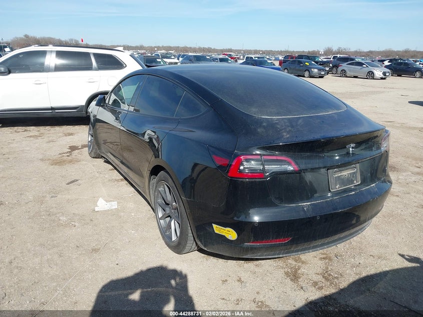 2022 Tesla Model 3 VIN 5YJ3E1EA3NF196191 IAAI salvage auction — FRONT END, Salvage Title, sold $50 on 2026-07-21 (photo 3)