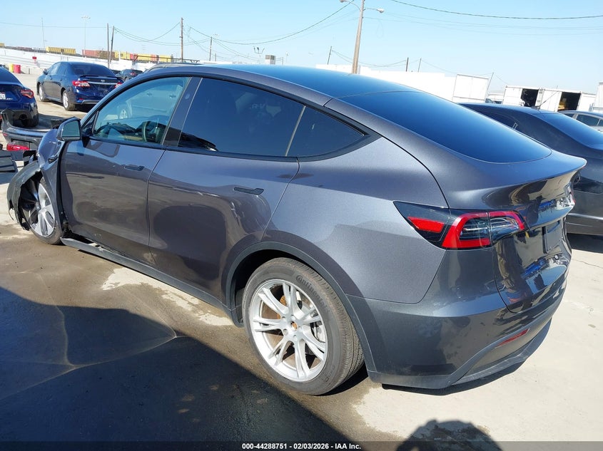 2023 Tesla Model y VIN 7SAYGDEE3PF866008 IAAI salvage auction — LEFT FRONT, Salvage (California), sold $11,300 on 2026-07-22 (photo 3)
