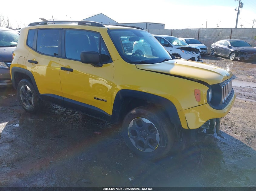 2018 Jeep Renegade VIN ZACCJBAB4JPH44685 IAAI salvage auction — FRONT END, Salvage (Ohio), sold $1,250 on 2026-08-06 (photo 1)