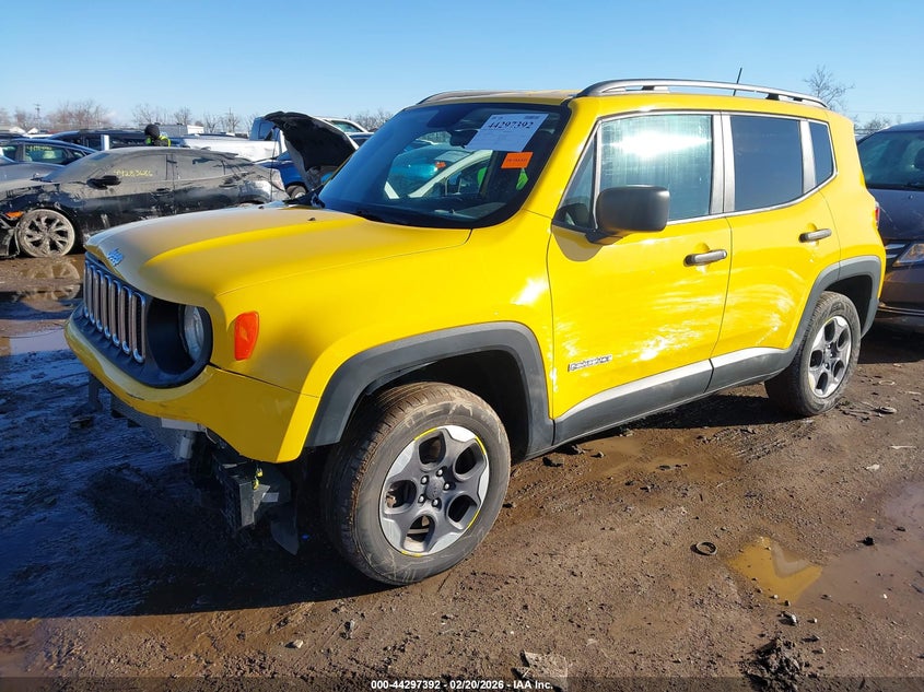2018 Jeep Renegade VIN ZACCJBAB4JPH44685 IAAI salvage auction — FRONT END, Salvage (Ohio), sold $1,250 on 2026-08-06 (photo 2)