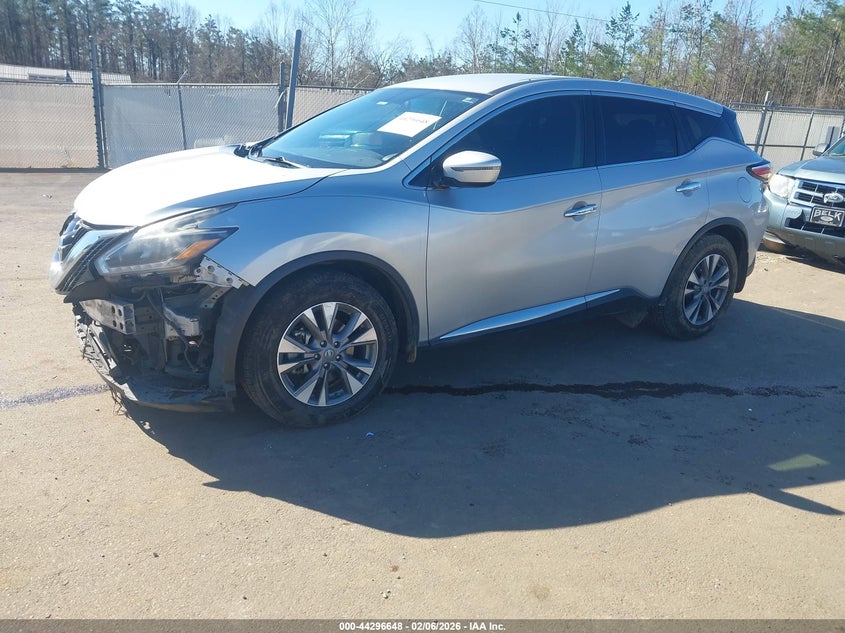 2018 Nissan Murano VIN 5N1AZ2MG1JN170493 IAAI salvage auction — FRONT END, Salvage Title, sold $950 on 2026-07-25 (photo 2)
