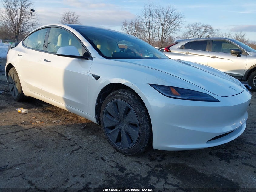 2025 Tesla Model 3 VIN 5YJ3E1EAXSF934323 IAAI salvage auction — FRONT END, Salvage (New Jersey), sold $15,800 on 2026-07-08 (photo 1)