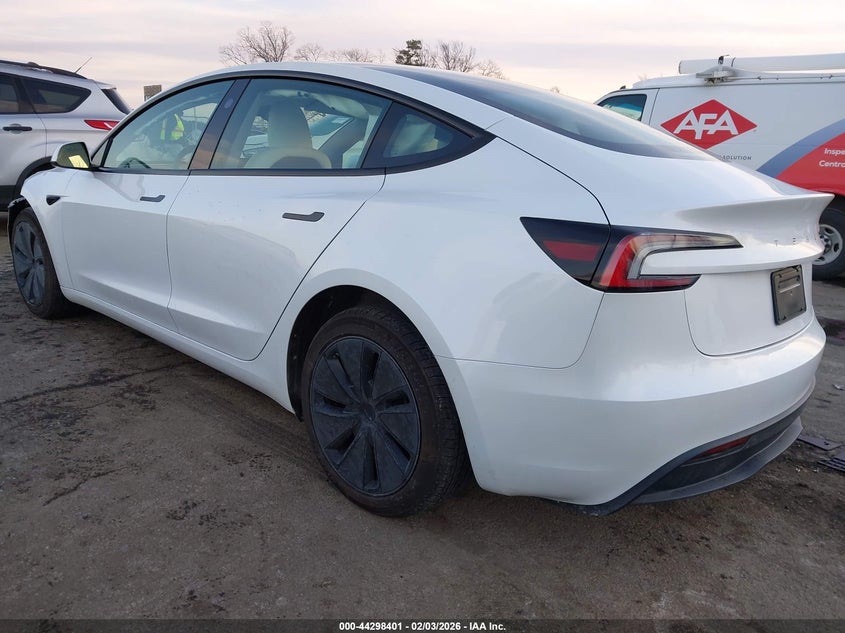 2025 Tesla Model 3 VIN 5YJ3E1EAXSF934323 IAAI salvage auction — FRONT END, Salvage (New Jersey), sold $15,800 on 2026-07-08 (photo 3)